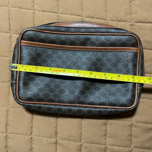 Celine Black and Brown Cosmetic Case - Picture 1 of 5